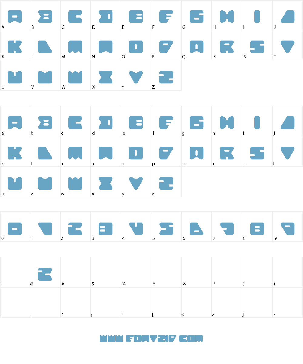Ameba Font Character